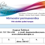 Permanentka pro pět náštěv jedné terapie